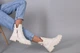 Женские зимние ботинки ShoesBand Молочные натуральные кожаные на среднюю стопу внутри полушерсть 40 (26 см) (S55831-2з) - изображение 5