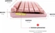 Клавіатура Motospeed K82 Outemu Red Pink (mtk82pmr) - зображення 9