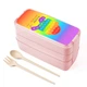Эко ланч бокс Поп ит Амонг Ас (Pop It Bubble Dimbl Amons Us) Розовый (34713-3280-3) - изображение 1