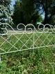 Огородження садове маленьке Прованс Ґрати 600*10*400 з Металу, колір білий Woody - зображення 2