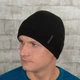 Чоловіча в'язана шапка КАНТА Fashion Hat на флісі 50-60 Чорний (MC-107) - зображення 1