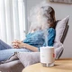 Ультразвуковий безшумний портативний міні зволожувач повітря нічник Car Humidifier H2O 500 мл Білий - изображение 2
