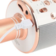 Караоке - микрофон WS 858 microSD FM радио Розовое золото - изображение 2