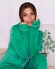 Пижама велюр Jeny на пуговицах Зеленый S - изображение 2