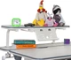 Комплект Ergokids стіл TH-320 Pink + крісло Evo-kids Mio-KP Білий / Рожевий (TH-320 W/PN + Y-407 KP) - зображення 4