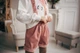 Шорты теплые эко-кожа Best Kids 4799 Пудра 146-152 см - изображение 3