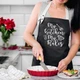 Фартук передник кухонный с надписю My kitchen. My rules черный - изображение 1