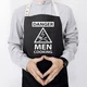 Фартух кухонний з написом Danger men cooking чорний - зображення 1