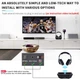 Беспроводные наушники Artiste ADH300 Hi-Fi Stereo 2.4G Black ля ТВ или ПК - изображение 8