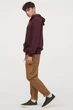 Худи H&M Relaxed Fit размер M бордовый 0685814006 - изображение 3