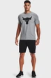 Мужская серая футболка UA Pjt Rock Brahma Bull Under Armour LG 1361733-035 - изображение 2
