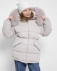 Пуховик з хутром для дівчинки X-Woyz DT-8325-10 60081 116 см приглушений бежевий - изображение 2