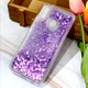 Чехол Glitter для Huawei Y6 2019 бампер силиконовый аквариум Фиолетовый - изображение 1