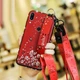 Чехол Lanyard для Xiaomi Mi Play бампер с ремешком Red - изображение 3