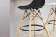 Стул барный Accord Kordo Eames Chair черный 460x420x1080 мм - изображение 3