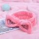 Косметична пов'язка для волосся OMG Oxa плюшева Dark Pink 2789 - зображення 1