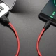 Кабель Hoco X21 Plus USB для Type-C 2m чорно-червоний - зображення 3