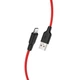 Кабель Hoco X21 Plus USB to Lightning 2m чорно-червоний - зображення 1