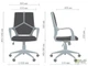 Кресло офисное Urban LB 960/1060*640*610 Пластик/Текстиль цвет белый/черный AMF - изображение 9