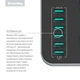 Фільтр живлення ColorWay CW-CHE36B 3 розетки, 6 USB, 1.8 м, чорний - зображення 6