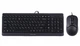 Комплект (клавиатура, мышь) A4Tech F1512 Black USB - изображение 1