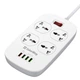 Фильтр питания ColorWay CW-CHU44QW 4 розетки, 4 USB (1QC3.0+3 AUTO ID), 1.8 м, белый - изображение 2