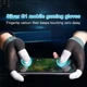 Сенсорные перчатки Captain напальчники для игр на смартфоне киберспорту Pubg Mobile CoD Free Fire 2 штуки X Черный - изображение 12