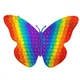 Іграшка антистрес пупирка Pop It Метелик Rainbow 45х30 см - зображення 1