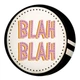 Подушка-пуфик круглая Blah Blah 35х35х7,5 см - изображение 1