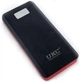 УМБ Повербанк Power Bank 50000 LCD переносний портативний зарядний пристрій з ліхтариком на 4 USB входи для заряджання телефону чорний з червоним - зображення 1