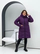 Жіноча зимова куртка з капюшоном подовжена MODA 000117 XXL (52) Бузковий (М-000117/3 C) - зображення 2
