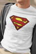 Футболка белая мужская с принтом "Superman" JHK T-Shirt 2XL 7001 (928_6) - изображение 2