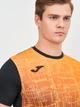 Футболка спортивная длинная мужская Joma Elite Viii 101929.108 M Черный/Оранжевый (8424309528973) - изображение 4