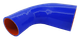 Патрубок угол 90° - D=60/90 толщина = 4 мм (150 мм х 150 мм) силикон синий 3205-70-1109160-01 - изображение 1
