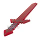 Игрушка Меч Майнкрафт редстоун Minecraft 75 см Красный Redstone (6363) - изображение 2