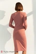 Базовое платье для беременных и кормящих Юла Мама Lillian XS темный розовый (DR-31.032) - изображение 4