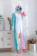 Женская кигуруми пижама взрослая и подростковая Kigurumi Единорог Радужный розовый S 145-155 см. (1003) - изображение 1
