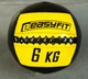 Медбол EasyFit 6 кг (WALL BALL) медицинский мяч-слэмбол для кросфита и фитнеса желтый (EFWB3Y) - изображение 1