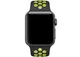 Силиконовый ремешок Fruct Nike Sport Band for Apple Watch 42/44/45/46/49 mm Black Lime - изображение 3