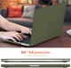 Чехол-накладка Fruct AirNW13 для MacBook Air 13 (2018-2021 M1) Матовый Dark Green - изображение 6