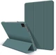 Чохол-книжка з тримачем для стілуса STR Trifold Pencil Holder Case PU Leather for iPad Pro 12.9 (2018 | 2020 | 2021 | 2022) - Dark Green - зображення 2