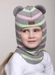 Зимова шапка-шолом Beezy для дівчинки 2002-40-22 Миша нар. 0 (44-46 см) - зображення 1