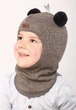Зимняя шапка-шлем Beezy для мальчика 1402-05-22 Мишка р. 0 (44-46 см) - изображение 2