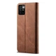 Чехол-книжка с кармашками UniCase Jeans Wallet для Xiaomi Redmi 10 / 10 (2022) / 10 Prime - Brown - изображение 4