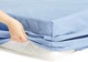 Трикотажна простирадло luxtex на гумці home Collection 200х220см Блакитний - зображення 2