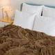 Плед Лиша Травка Bamboo Fiber Blanket 200X220см Серо-коричневый - изображение 3