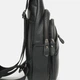 Сумка-слинг мужская кожаная Laras K101808 Черная (ROZ6400028253) - изображение 4