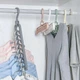 Вішалка для одягу Wonder Magic Henger Clothes на 9 секцій блакитного кольору - зображення 2