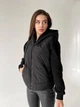 Жилет жіночий з капюшоном K&ML 026 XS - S ( 42 - 44 ) Чорний ( 026 - 01 ) - зображення 2