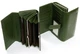 Женский кожаный кошелек на магнитах с визитницей Dr.Bond W1046-2 dark-green - изображение 2